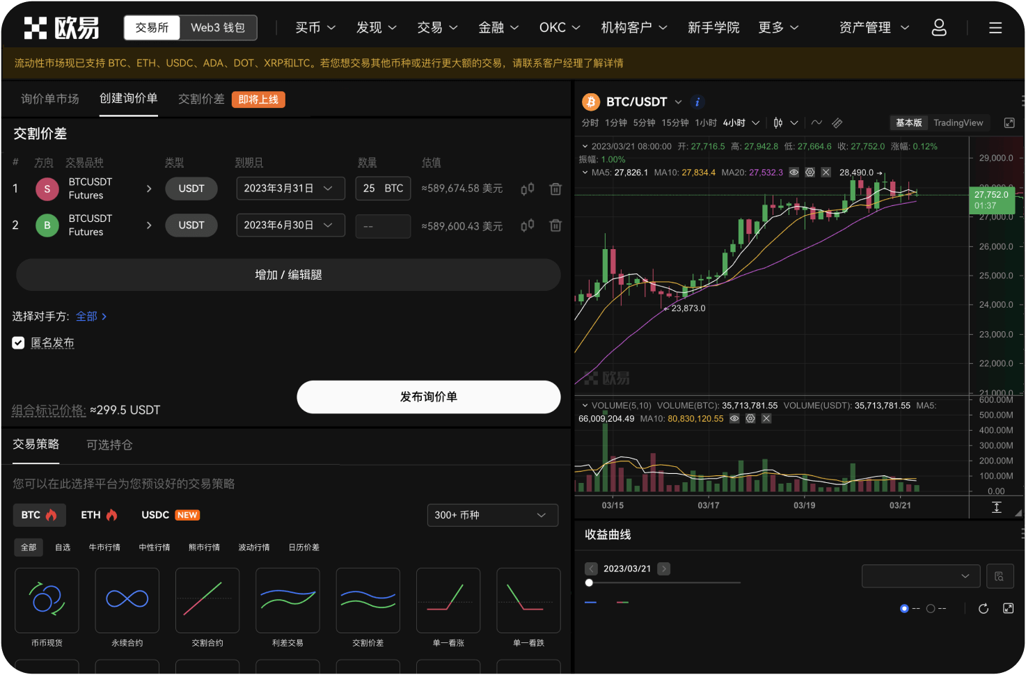 如何设置BITC官网的止盈止损
